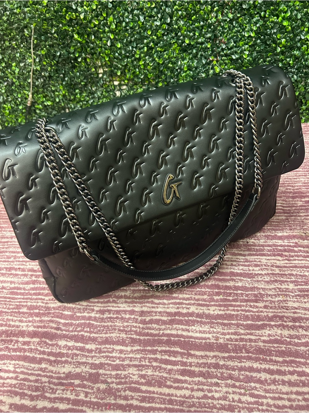 Monogram Classic Flap Bag Matte Black